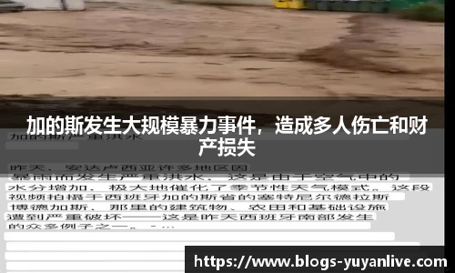 加的斯发生大规模暴力事件，造成多人伤亡和财产损失