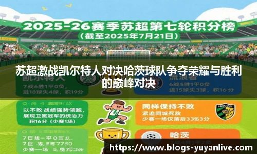 苏超激战凯尔特人对决哈茨球队争夺荣耀与胜利的巅峰对决